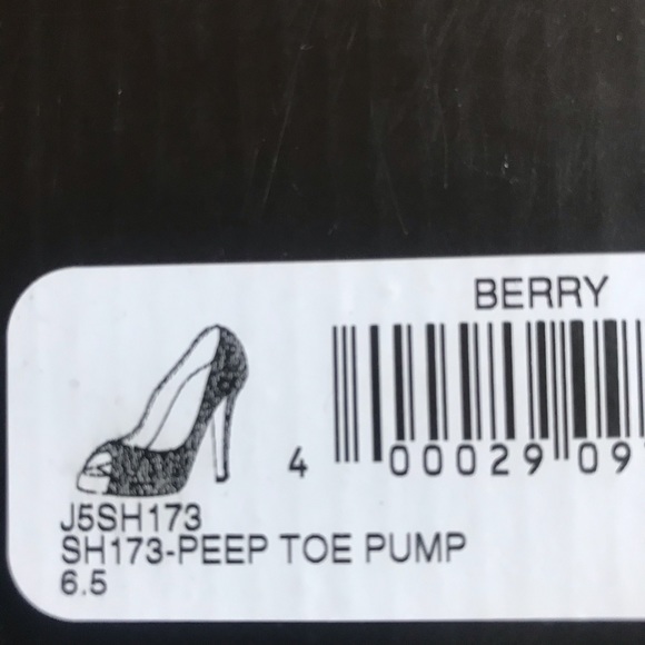 A/X Armani Exchange Glitter Heels Peep Toe Pump - Picture 8 of 8